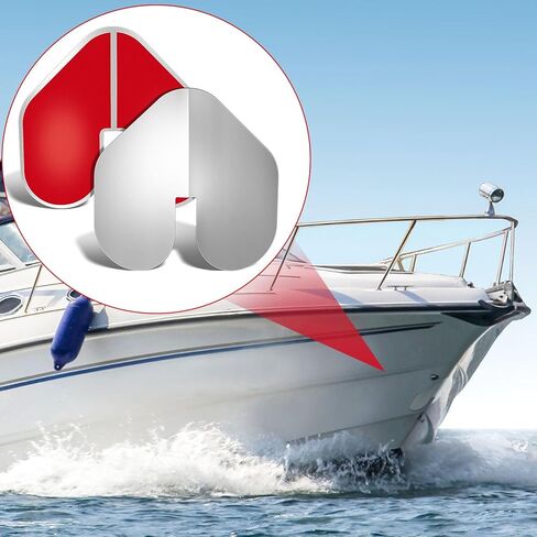 Dunzy 1 Pcs Stainless Steel Square Bow Guards That Need to Be Bend in Advance to Fit The Hull for Protection Boat (Notched Bow Style) in Saudi Arabia