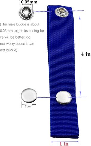 Snap Extender for Boat Canvas -Brass Heavy Duty snap and Thickened Webbing ，Available in a Variety of Sizes (6, 1 inch) in Kuwait