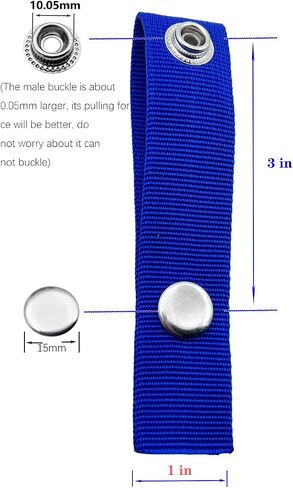 Snap Extender for Boat Canvas -Brass Heavy Duty snap and Thickened Webbing ，Available in a Variety of Sizes (6, 1 inch) in Kuwait