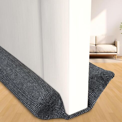 سدادة مسودة الباب لأسفل الباب، حاجز مسودة الباب 36 بوصة يحجب ضوضاء الهواء البارد الساخن لفجوة تصل إلى 1.7 بوصة تحت الباب، يناسب واقي مسودة الباب بعرض 30-36 بوصة، سهل التركيب وقابل للغسل in Kuwait