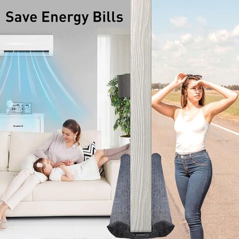 سدادة مسودة الباب لأسفل الباب، حاجز مسودة الباب 36 بوصة يحجب ضوضاء الهواء البارد الساخن لفجوة تصل إلى 1.7 بوصة تحت الباب، يناسب واقي مسودة الباب بعرض 30-36 بوصة، سهل التركيب وقابل للغسل in Kuwait