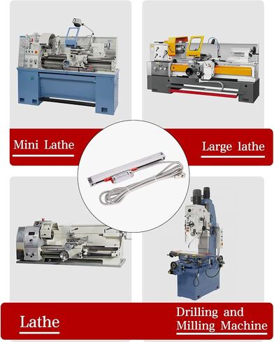 Small Linear Scale KA300 Digital Readout Suitable for Small Lathe, Drilling Machine, Drilling Machine, Milling Machine (KA300-920MM-5UM) in Saudi Arabia