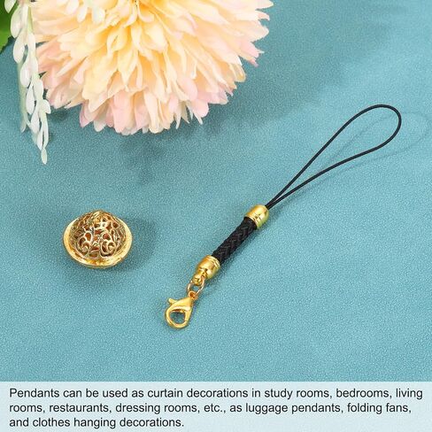 uxcell Cellphone Strap Pendant, Jingle Bells Cellphone Hanging Bells Keychains Lanyards Wrist Strap Decor for DIY Craft, Backpack, Camera Purse in Saudi Arabia