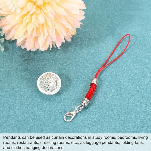 uxcell Cellphone Strap Pendant, Jingle Bells Cellphone Hanging Bells Keychains Lanyards Wrist Strap Decor for DIY Craft, Backpack, Camera Purse in Saudi Arabia