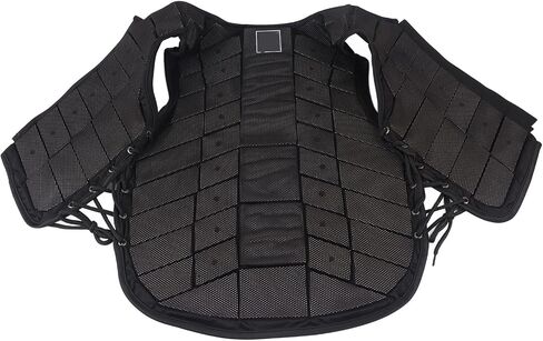Equestrian Protective Black Vest Protector, Horse Riding Vest One Piece Armor with Extended Padding for Adults Boys Girls Children for Unisex(XL) in Saudi Arabia