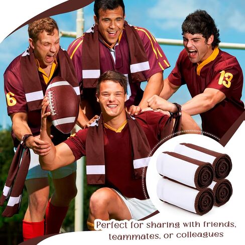 4 Pcs Cooling Towel with 2 Bag, Football Breathable Chilly Towel Ice Towel for Neck and Face, 40"x12" Breathable Chilly Towel, Microfiber Towel for Football Player Team Coach Gift Sport Party Favors in Saudi Arabia