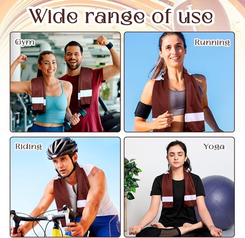 4 Pcs Cooling Towel with 2 Bag, Football Breathable Chilly Towel Ice Towel for Neck and Face, 40"x12" Breathable Chilly Towel, Microfiber Towel for Football Player Team Coach Gift Sport Party Favors in Saudi Arabia