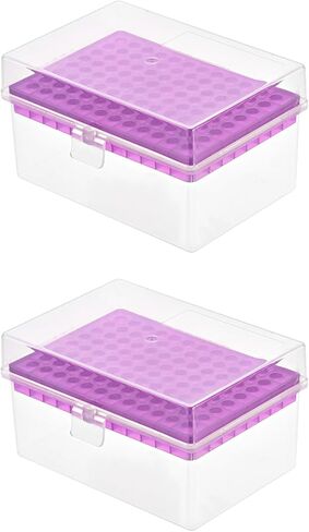 صندوق أطراف الماصات من YOKIVE، حاوية حامل طرف PP لماصة 0.3 مل | الماصات الثابتة، رائعة للمختبرات والمعاهد العلمية (قطر فتحة 96 مم، 6 مم) in Kuwait