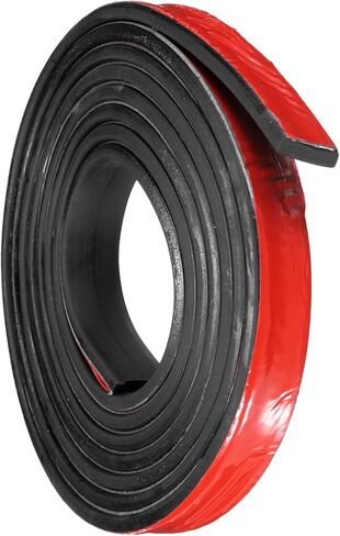 uxcell Adhesive Rubber Strips, 0.8"W x 3/16"T x 8'L Solid Neoprene Rubber Sheet Rolls with Adhesive Backing for DIY Gaskets Seals Pads Crafts in Saudi Arabia