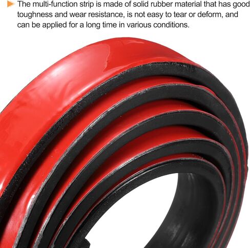 uxcell Adhesive Rubber Strips, 0.8"W x 3/16"T x 8'L Solid Neoprene Rubber Sheet Rolls with Adhesive Backing for DIY Gaskets Seals Pads Crafts in Saudi Arabia