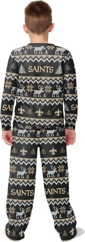 FOCO Kids' NFL Team Ugly Pattern Matching Set Family Holiday Pajamas in Saudi Arabia