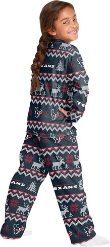 FOCO Kids' NFL Team Ugly Pattern Matching Set Family Holiday Pajamas in Saudi Arabia