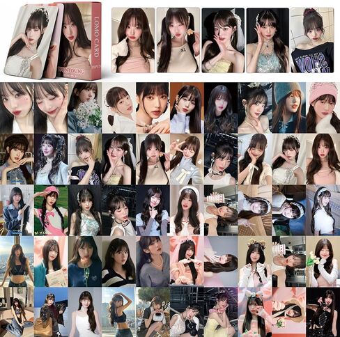 Jang WonYoung Photocards 55 قطعة من بطاقات صور الألبوم IVE Won Young KPOP Gift Lomo Cards Merch للأولاد والبنات WonYoung التي فازت ببضائع الشباب in Kuwait