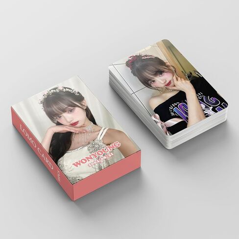 Jang WonYoung Photocards 55 قطعة من بطاقات صور الألبوم IVE Won Young KPOP Gift Lomo Cards Merch للأولاد والبنات WonYoung التي فازت ببضائع الشباب in Kuwait