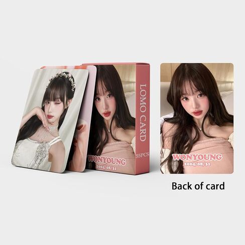 Jang WonYoung Photocards 55 قطعة من بطاقات صور الألبوم IVE Won Young KPOP Gift Lomo Cards Merch للأولاد والبنات WonYoung التي فازت ببضائع الشباب in Kuwait