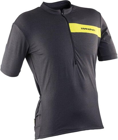Race Face PODIUM JERSEY - SHORT SLEEVE CHARC/SULPHUR S in Saudi Arabia