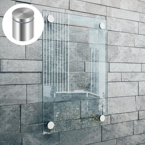 12 حزمة من براغي المواجهة، 1 بوصة. قطر × 1 بوصة. L. أجهزة تثبيت المواجهة، حوامل حائط من الفولاذ المقاوم للصدأ، أجهزة تثبيت براغي المواجهة للإشارة لحامل لافتات الأكريليك in Kuwait