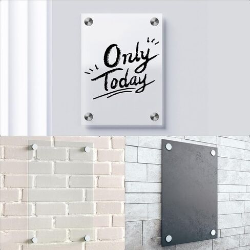 12 حزمة من براغي المواجهة، 1 بوصة. قطر × 1 بوصة. L. أجهزة تثبيت المواجهة، حوامل حائط من الفولاذ المقاوم للصدأ، أجهزة تثبيت براغي المواجهة للإشارة لحامل لافتات الأكريليك in Kuwait