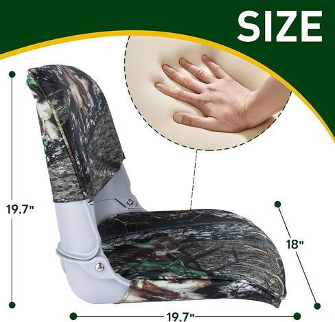 مقعد قارب XINKUN MARINELow الخلفي، مقعد قارب مموه قابل للطي لصيد الأسماك، عبوتان in Kuwait