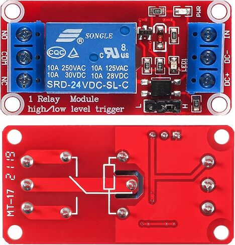 DIANN 12pcs Relay Module DC 24V 1 Channel Relay Board with Optocoupler Support High/Low Level Trigger in Saudi Arabia