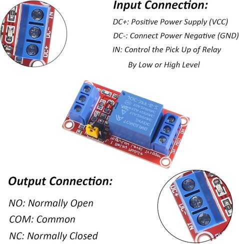 DIANN 12pcs Relay Module DC 24V 1 Channel Relay Board with Optocoupler Support High/Low Level Trigger in Saudi Arabia