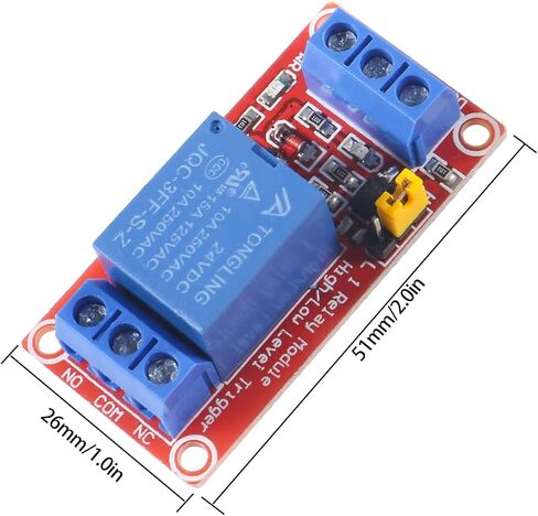 DIANN 12pcs Relay Module DC 24V 1 Channel Relay Board with Optocoupler Support High/Low Level Trigger in Saudi Arabia