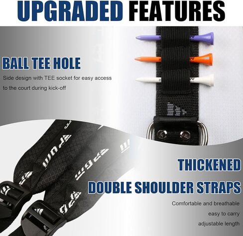 حقيبة Ling Liu Golf Stand مع 14 طريقة فواصل علوية، حقيبة جولف خفيفة الوزن للرجال والنساء، حقائب جولف مع حامل جيوب متعددة توسيع حزام مزدوج، غطاء غطاء مقبس in Kuwait