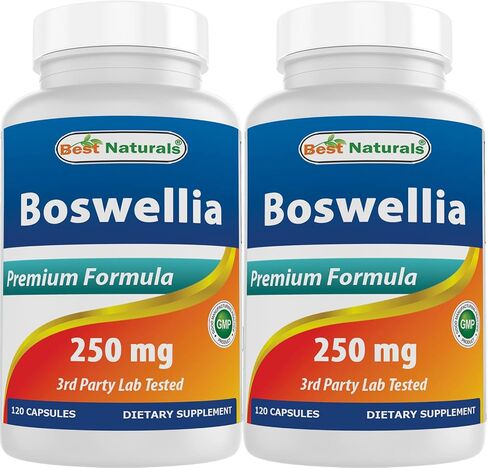 Best Naturals Boswellia Serrata Joint Health 250 mg 120 Capsules - Standardized to 65% Boswellic acid (120 Count (Pack of 1)) in Saudi Arabia