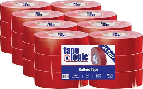 Tape Logic (1 Pack) Multipurpose Black Gaffers Tape, 2 Inch x 60 Yards, Heavy Duty 11 Mil Thick - Easy Tear, Non-Reflective, Residue Free, Floor Marking and Social Distancing in Saudi Arabia
