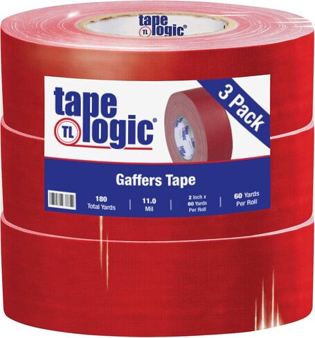 Tape Logic (1 Pack) Multipurpose Black Gaffers Tape, 2 Inch x 60 Yards, Heavy Duty 11 Mil Thick - Easy Tear, Non-Reflective, Residue Free, Floor Marking and Social Distancing in Saudi Arabia