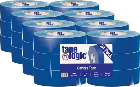 Tape Logic (1 Pack) Multipurpose Black Gaffers Tape, 2 Inch x 60 Yards, Heavy Duty 11 Mil Thick - Easy Tear, Non-Reflective, Residue Free, Floor Marking and Social Distancing in Saudi Arabia