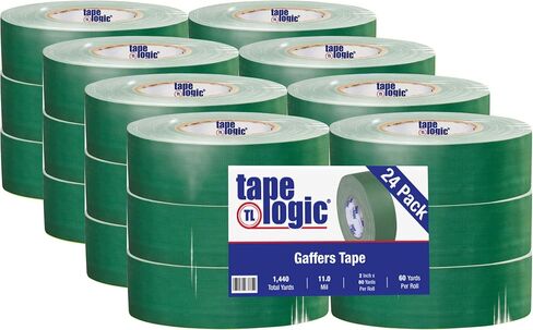 Tape Logic (1 Pack) Multipurpose Black Gaffers Tape, 2 Inch x 60 Yards, Heavy Duty 11 Mil Thick - Easy Tear, Non-Reflective, Residue Free, Floor Marking and Social Distancing in Saudi Arabia