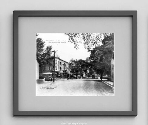 INFINITE PHOTOGRAPHS Looking Down Whitfield Street Guilford, Connecticut|1910 Photograph|8x10 Black & White in Saudi Arabia