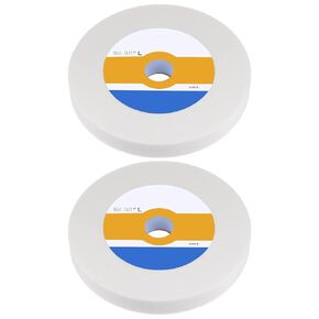 2pcs Bench Grinding Wheel 8 Inch 60 Grit 1" Thickness 1-1/4 Inch Arbor White Aluminum Oxide Grinding Wheel Grinding and Cutting Grinder Wheel for Cars Ships Machinery