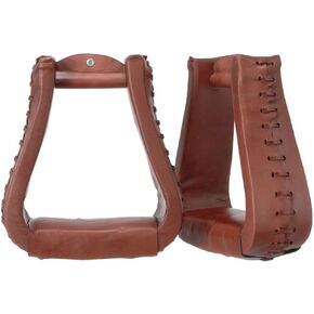 Tough 1 Oversized Leather Bell Stirrups