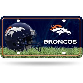 Rico Industries NFL Denver Broncos Metal License Plate Tag