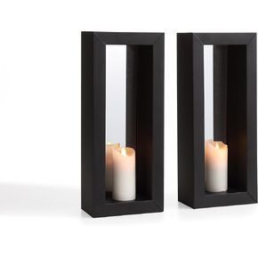 Danya B. مجموعة مكونة من شمعدانين عموديين بمرآة رأسية بإطار معدني in Kuwait