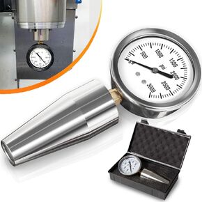 CAT40 BT40 Spindle Drawbar Force Test Gauge Holder Tool 0-3000PSI/LBS, 5/8-11’’ Retention knob Thread, CAT40-DFG-1