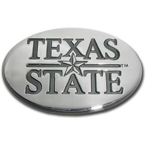 Elektroplate Texas State University Bobcats NCAA College Chrome Plated Premium Metal Car Truck Motorcycle Emblem