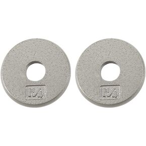 Ader Standard 1" Hole Cast Iron Weight Plate Pair- 1.25LB, Gray