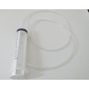 Pack of 2, 150ml (Cc) Large Plastic Syringe with 4 Feet Tube, Filter Syringe, Oil Injector