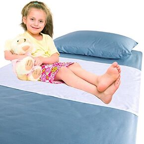 Luxury Reusable Rayon Bamboo Waterproof Bedding Overlay for Children and Teens with Bedwetting and incontinence, Soft Rayon Bamboo Fibers Holds Up To 6 Cups Of Urine, Machine Washable, Dryer Friendly, 40" x 28"