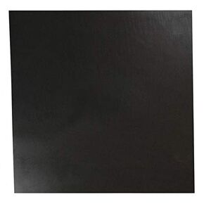 Rubber Sheet, Viton, Rubber Width 12 in, Rubber Length 12 in, Rubber Thickness 1/16 in, Black, 70A