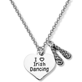 Sportybella Irish Dance Necklace- Irish Dance Jewelry - Gift For Irish Dance Recitals and Irish Dancers