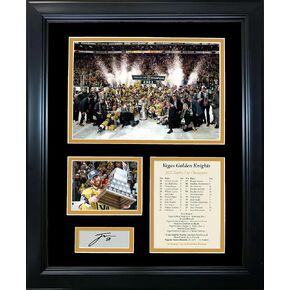 Framed Vegas Golden Knights 2023 Stanley Cup Champions Jonathan Marchessault MVP Facsimile Laser Engraved Signature Auto 11"x14" Hockey Photo Sig Collage