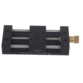 Linear Stage Actuator, Manual Sliding Table, Aluminium Alloy Sliding Table Linear Actuator with Base, Manual Linear Rail Guide for Mechanical Engineering