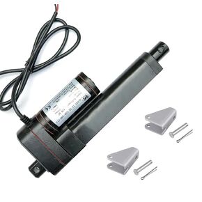 1500N / 330LBS محرك خطي 12 فولت تيار مستمر مع دعامات تثبيت، مشغل حركة خطية 4 بوصة، محرك المحرك الخطي Zikepa لرفع منصة أتمتة المنزل الزراعي الصناعي، توقف مجاني in Kuwait