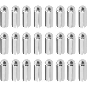 The Lord of the Tools 24Pcs 90 Degrees Dart Wing Protector Aluminium Alloy Dart Flight Protector Professional Competition Dart Accessories 3mmx8.5mm Black/Silver