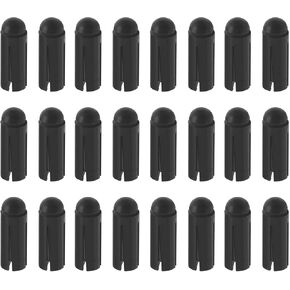 The Lord of the Tools 24Pcs 90 Degrees Dart Wing Protector Aluminium Alloy Dart Flight Protector Professional Competition Dart Accessories 3mmx8.5mm Black/Silver