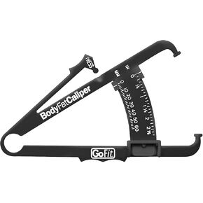 GoFit Accurate Body Fat Caliper - Charts and Instruction Manual,Black,GF-Cal